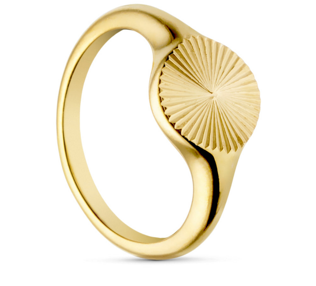 ANNEBRAUNER Sun ring 18K verguld