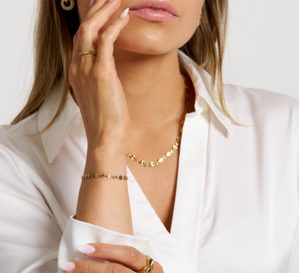 ANNEBRAUNER Sun armband 18K verguld