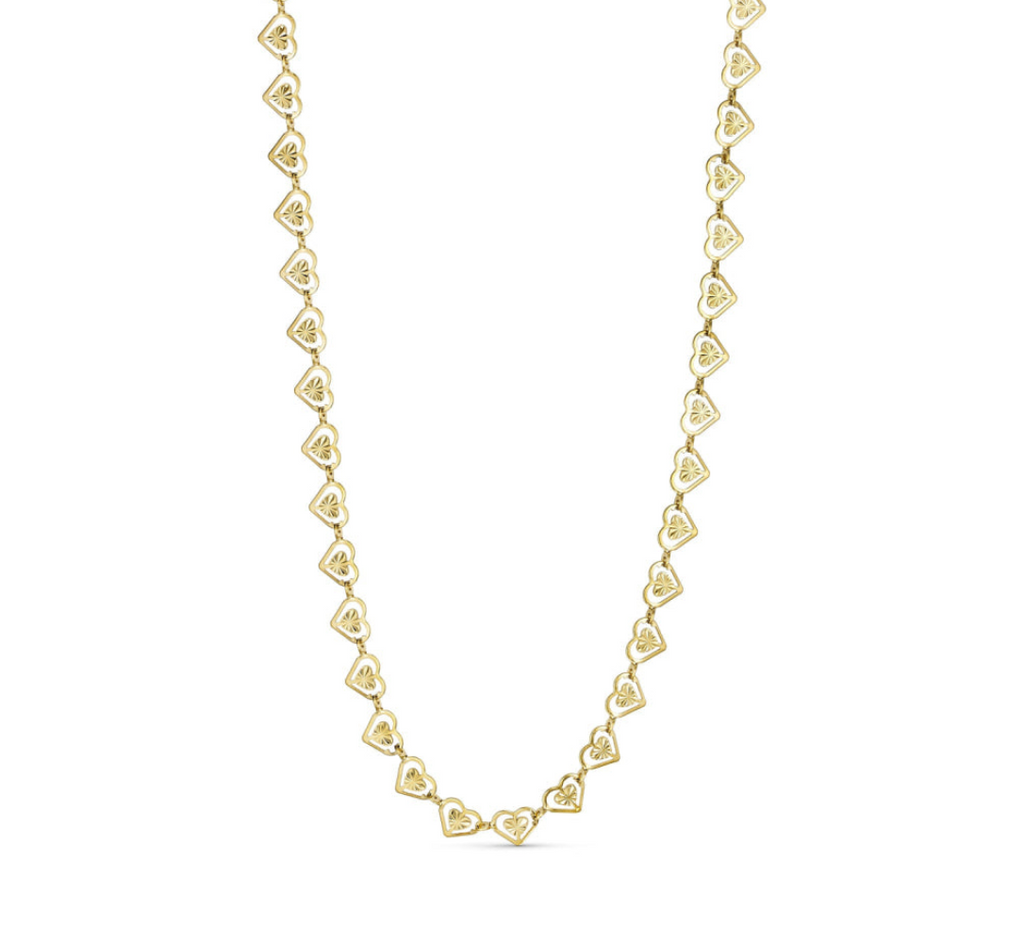 ANNEBRAUNER Hollow Sun Burst halsketting 18K verguld